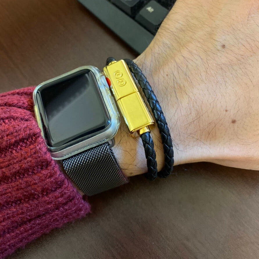 Black & Gold Combo Charging Bracelets
